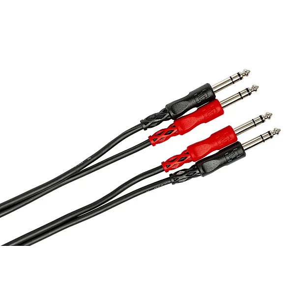 Dual 1-4" TRS (M) - 1-4" TRS (M) Balanslı kablo 1 mt. CSS-201 - 4