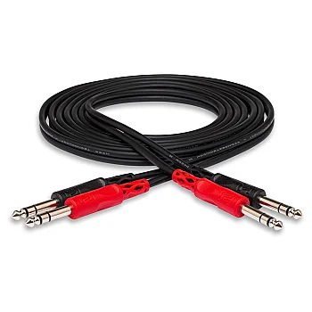 Dual 1-4" TRS (M) - 1-4" TRS (M) Balanslı kablo 1 mt. CSS-201 - 2