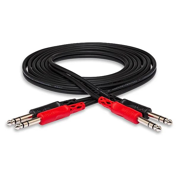 Dual 1-4" TRS (M) - 1-4" TRS (M) Balanslı kablo 1 mt. CSS-201 - 2