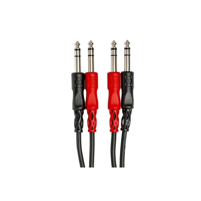 Dual 1-4" TRS (M) - 1-4" TRS (M) Balanslı kablo 4 mt. CSS-204 - 1