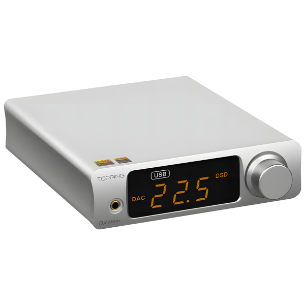 DX3 Pro+ ES9038Q2M Desktop DAC & Headphone Amplifier | Silver - 2