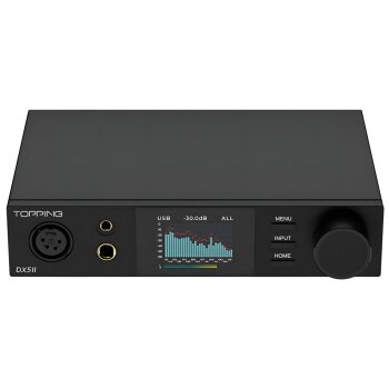 DX5 II Dual ES9039Q2M Desktop DAC & Headphone Amplifier | Black - Topping Audio