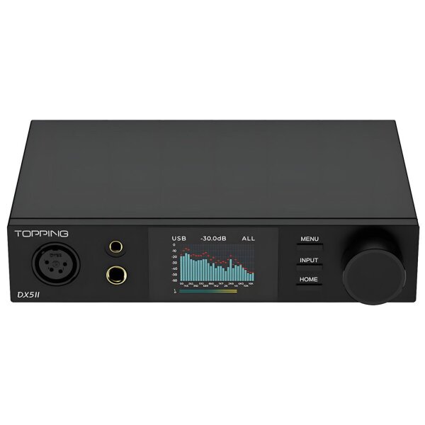 DX5 II Dual ES9039Q2M Desktop DAC & Headphone Amplifier | Black - Topping Audio