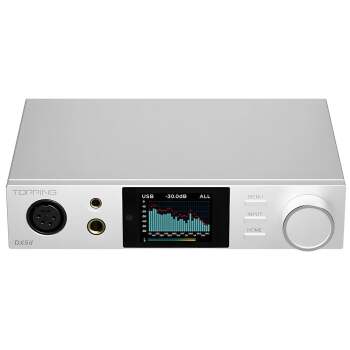 DX5 II Dual ES9039Q2M Desktop DAC & Headphone Amplifier | Silver - Topping Audio