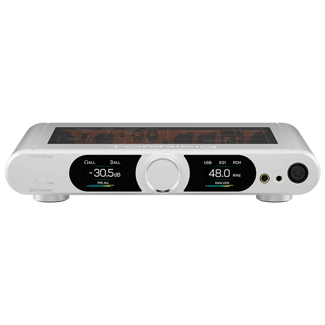 Topping Audio DX9 Discrete DAC & Headphone Amplifier | Silver | Sesçi Baba