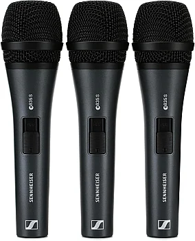 3-PACK E 835-S / Dinamik Kablolu Mikrofon | 3'lü - Sennheiser