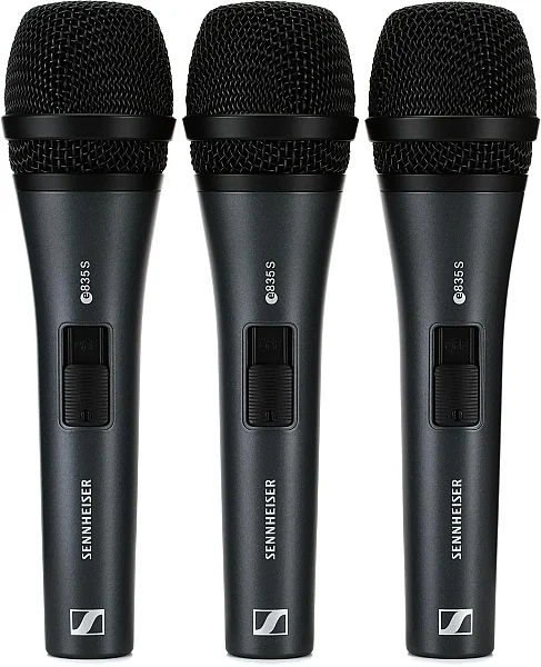 3-PACK E 835-S / Dinamik Kablolu Mikrofon | 3'lü - 1