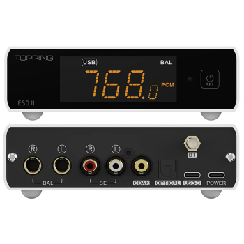 E50 II AK4497S Desktop DAC | White - 4