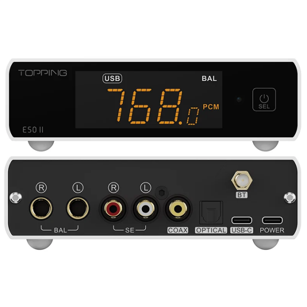 E50 II AK4497S Desktop DAC | White - 4
