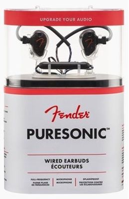 Fender PureSonic Wired Earbuds Black Metallic