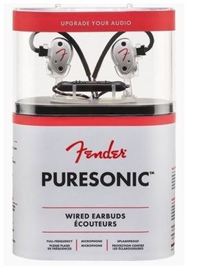 Fender PureSonic Wired Earbuds Olympic White Pearl