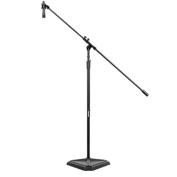Teleskopik Boom Kollu Stüdyo Mikrofon Standı | Altıgen Tabanlı | GFW-SMB-100-HEX - 1