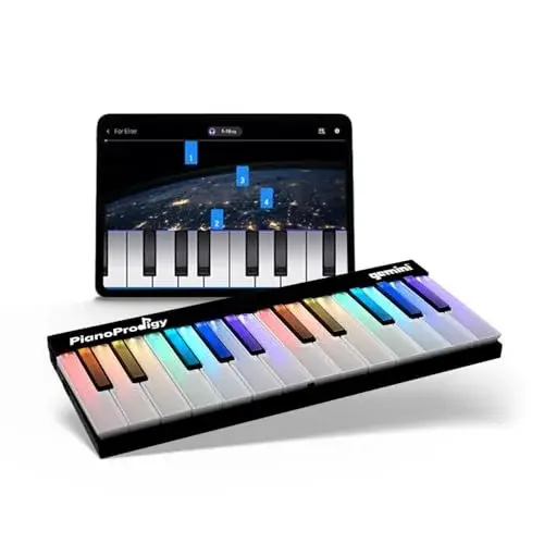 GPP-101 Genişletilebilir 24-Tuş Bluetooth MIDI Klavye - 1