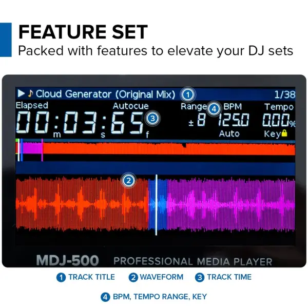 MDJ-500 Profesyonel DJ Media Player - 3