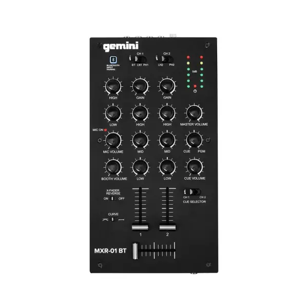 MXR-01BT 2-Kanal Bluetooth Destekli DJ Mikser - 1