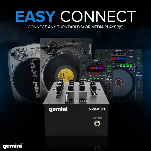 MXR-01BT 2-Kanal Bluetooth Destekli DJ Mikser - 3