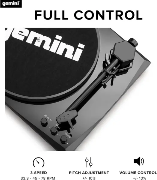 TT-900 Bluetooth Stereo Turntable Paket (Siyah) - 2