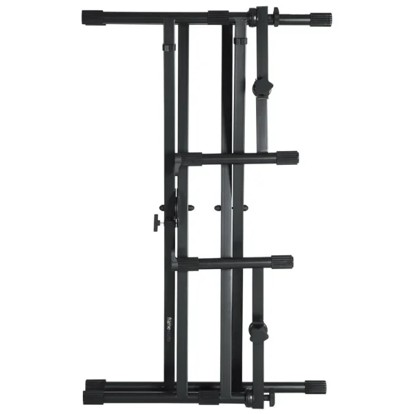 Black Çift Katlı X Tarzı Klavye Standı | GFW-KEY-5100X - 2