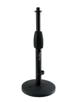 Desktop Mic Stand with Round Base and Twist Clutch | GFW-MIC-0601 - Gator Frameworks