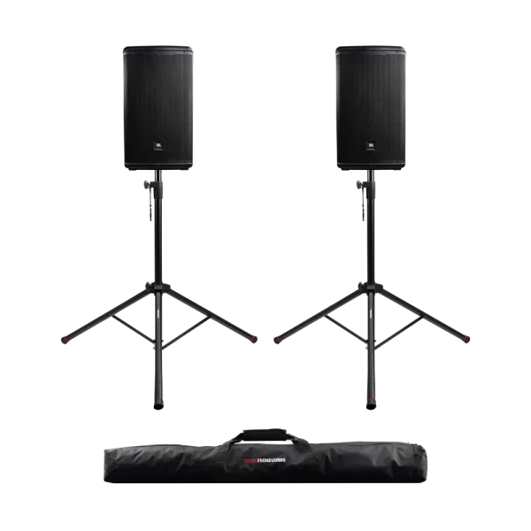 Çiftli Hoparlör Standı + Taşıma Çantası | GFW-SPK-2000SET - 1