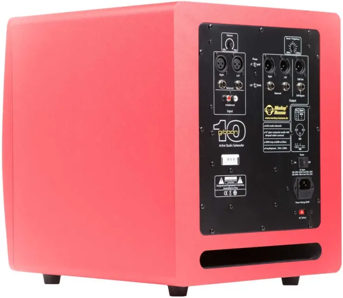 Gibbon 10 Profesyone Aktif Referans Subwoofer - Kırmızı (TEK) - 4
