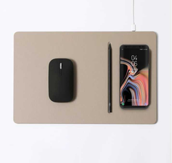 HANDS 3 LATTE CREAM Wireless Şarjlı Mouse Pad - Thumbnail