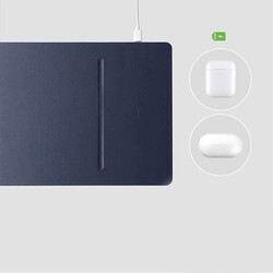 HANDS 3 PRO MIDNIGHT BLUE Wireless Şarjlı Mouse Pad - FAST CHARGING - Thumbnail