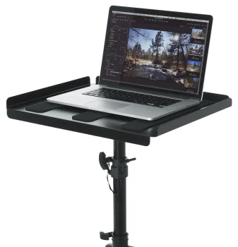 Heavy-Duty Adjustable Media Tray Stand | GFW-UTL-MEDIATRAY2 - Gator Frameworks