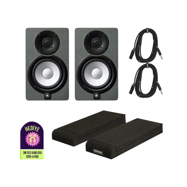 HS5 Silver Gray Referans Monitör Paketi - Yamaha
