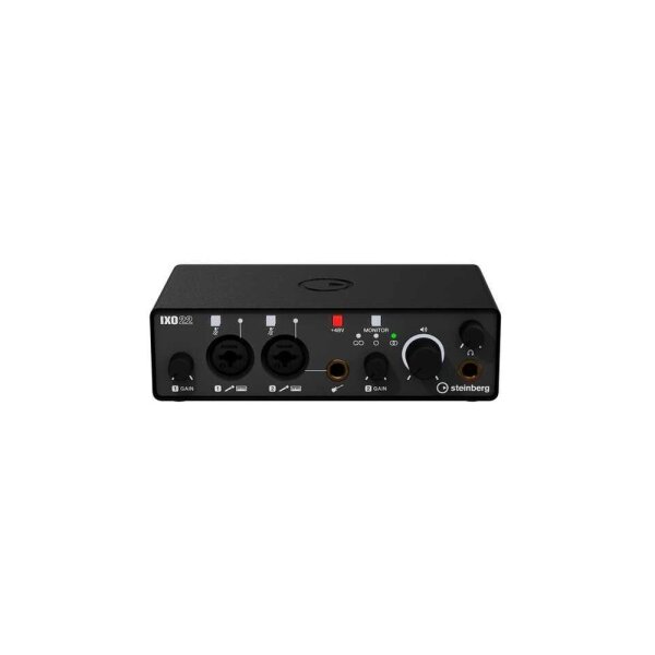 IXO22 Mobil Uyumlu 2x2 USB Ses Kartı (Siyah) - 1