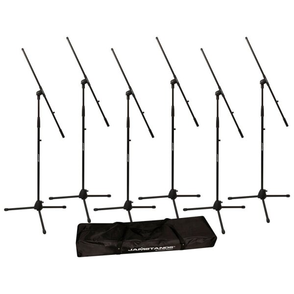 JS-MCFB6PK Six Tripod Mic Stands - 1