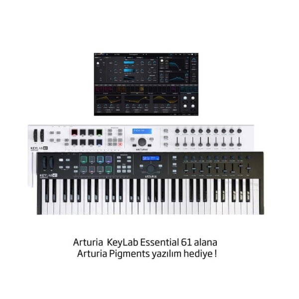 Keylab 61 Essential Black - 61 Tuşlu Keyboard - Siyah Renkli Sınırlı Üretim - Arturia