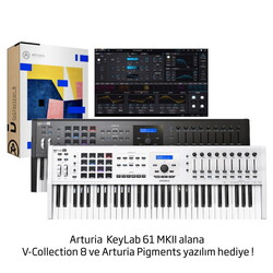 Keylab 61 MKII - Beyaz - Yeni Nesil Gelişmiş 61 tuş keyboard-controller + Soft Synth - Thumbnail