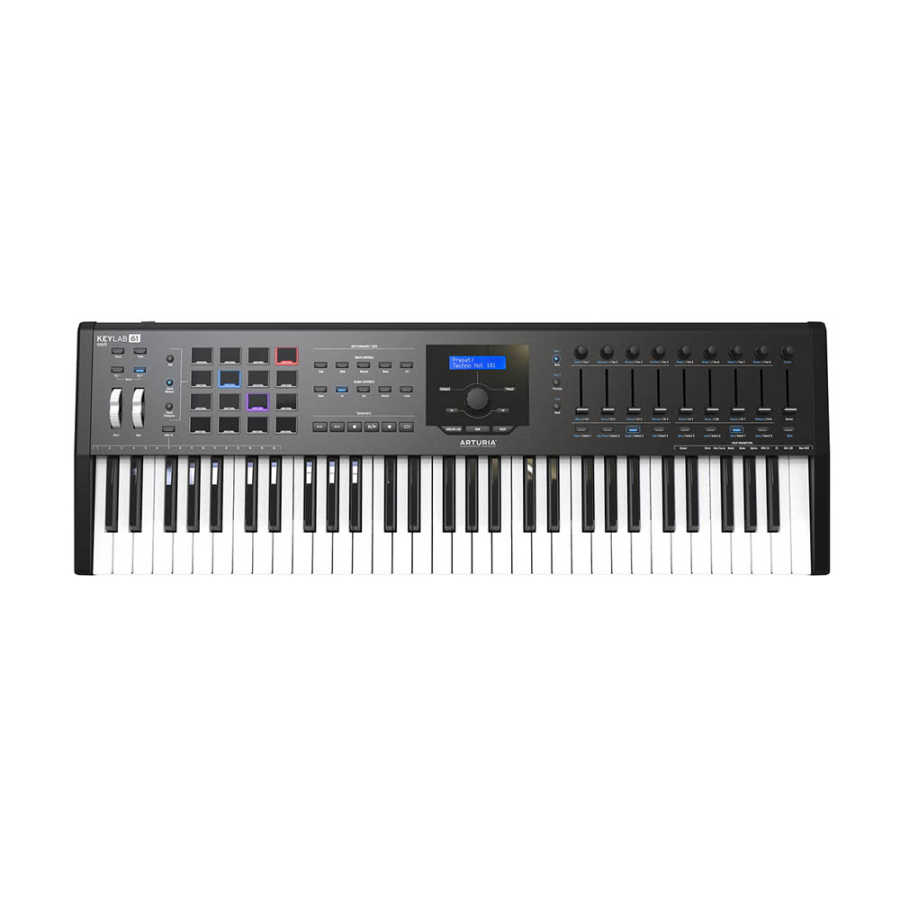 Keylab 61 MKII - Siyah - Yeni Nesil Gelişmiş 61 tuş keyboard/controller + Soft Synth