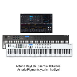 KeyLab Essential 88 Midi Klavye (SİYAH) + Arturia Pigments - Thumbnail