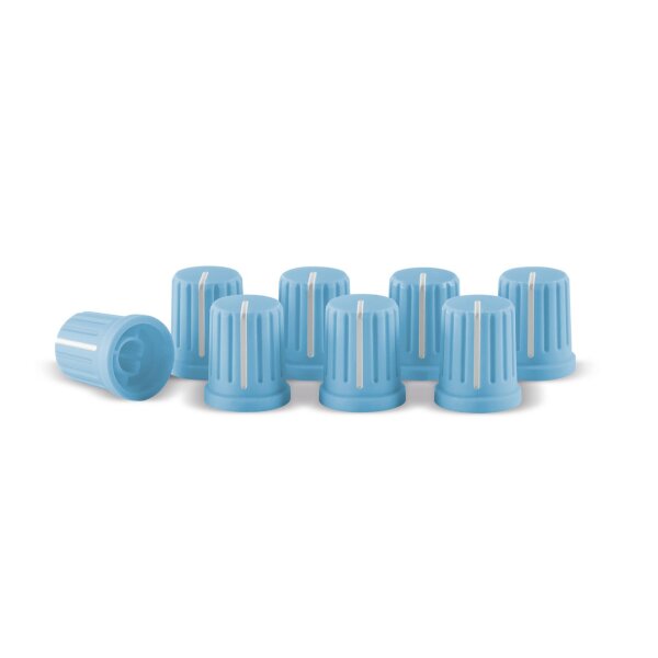 Knob Cap Set Blue (Set of 8) - 1
