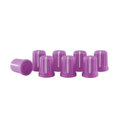 Knob Cap Set Purple (Set of 8) - 1