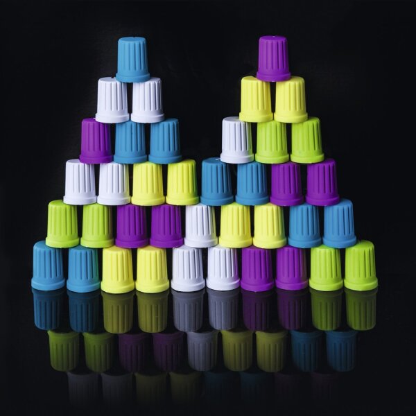 Knob Cap Set Yellow (Set of 8) - 5