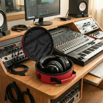 Kulaküstü Kulaklık Taşıma Çantası - Kırımızı - 5