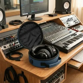 Kulaküstü Kulaklık Taşıma Çantası - Mavi - 5