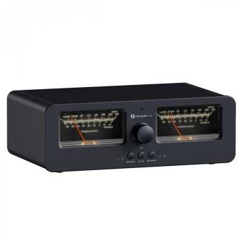 LC30 Audio Selector Switch for Amplifiers / Speakers Black Vu-meter | Black - Fosi Audio