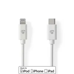 Lightning - USB-C Erkek 2 m Kablo - Nedis Cable