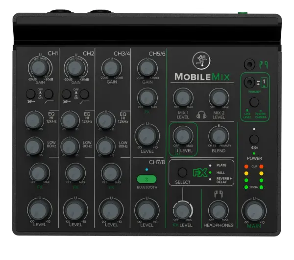 Mackie MobileMix - Dahili Efektli & BT Usb Mikser - 5