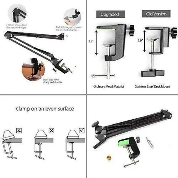 Maono AU-B01 Süspansiyonlu Mikrofon Standı BEYAZ - 6