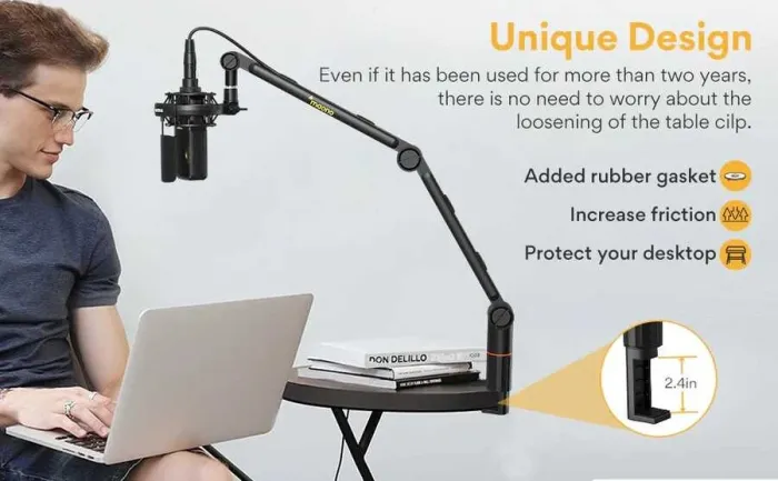 Maono BA-90 Boom Kolu / Mikrofon Masa Standı - 6