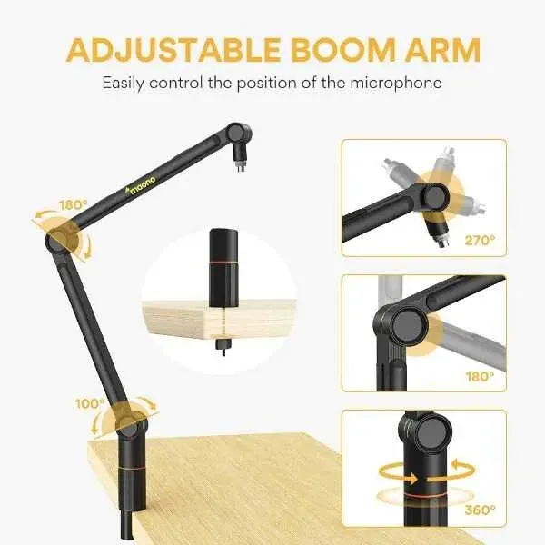 Maono BA-90 Boom Kolu / Mikrofon Masa Standı - 8