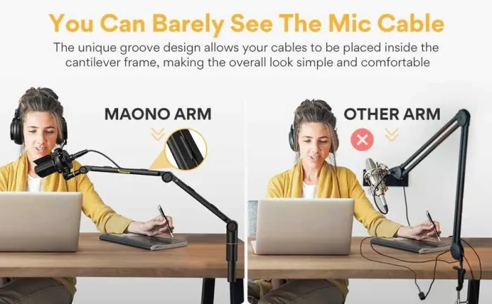 Maono BA-90 Boom Kolu / Mikrofon Masa Standı - 11