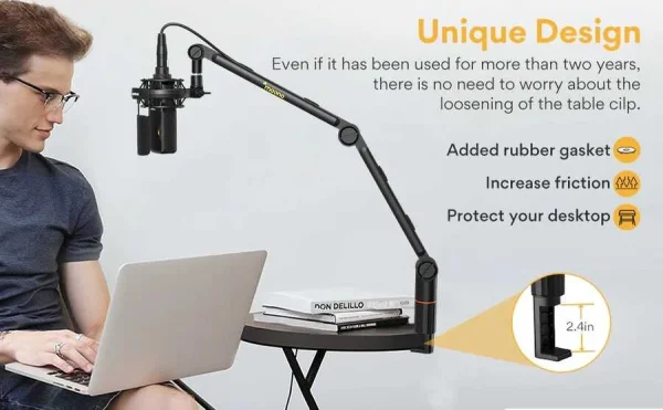 Maono BA-90 Boom Kolu / Mikrofon Masa Standı - 6