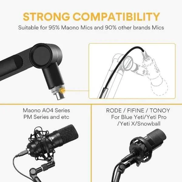 Maono BA-90 Boom Kolu / Mikrofon Masa Standı - 9