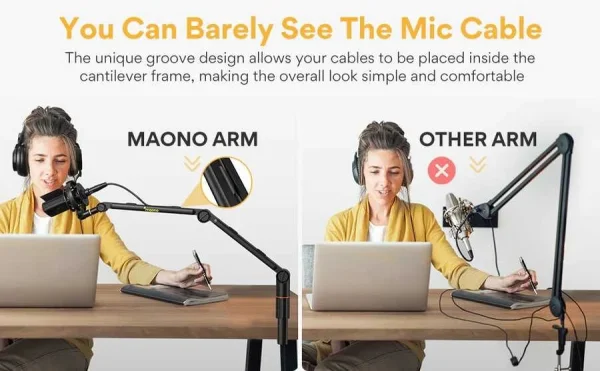 Maono BA-90 Boom Kolu / Mikrofon Masa Standı - 11